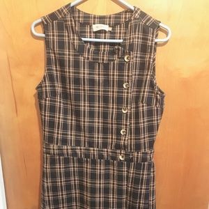 Miss Patina Navy Plaid Dress